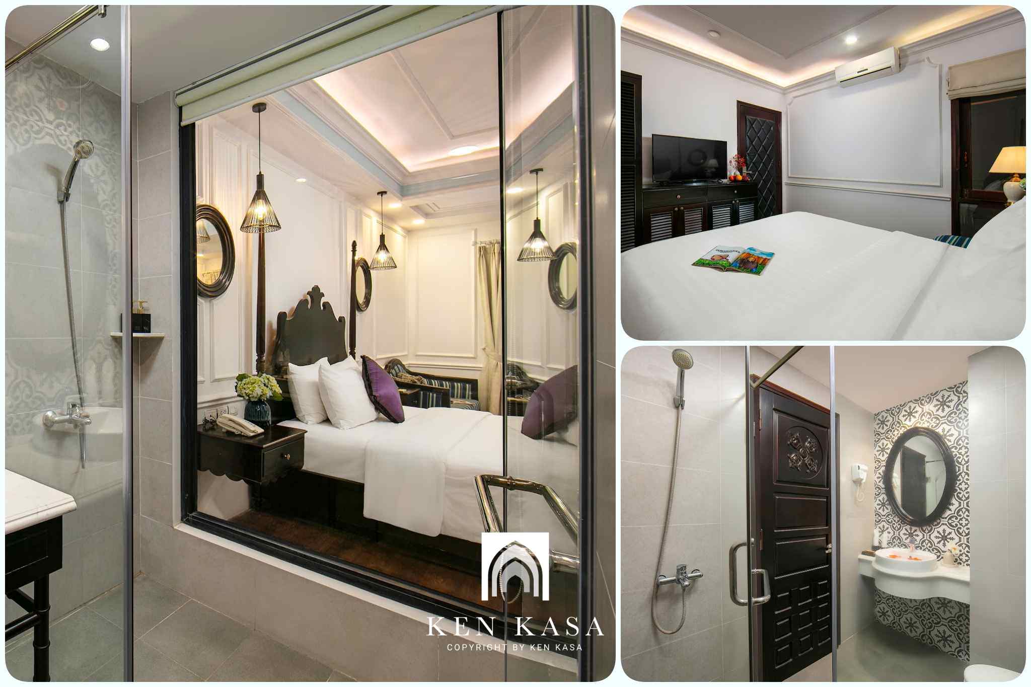 Phòng queen room sang trọng  của San Boutique Hanoi Hotel 